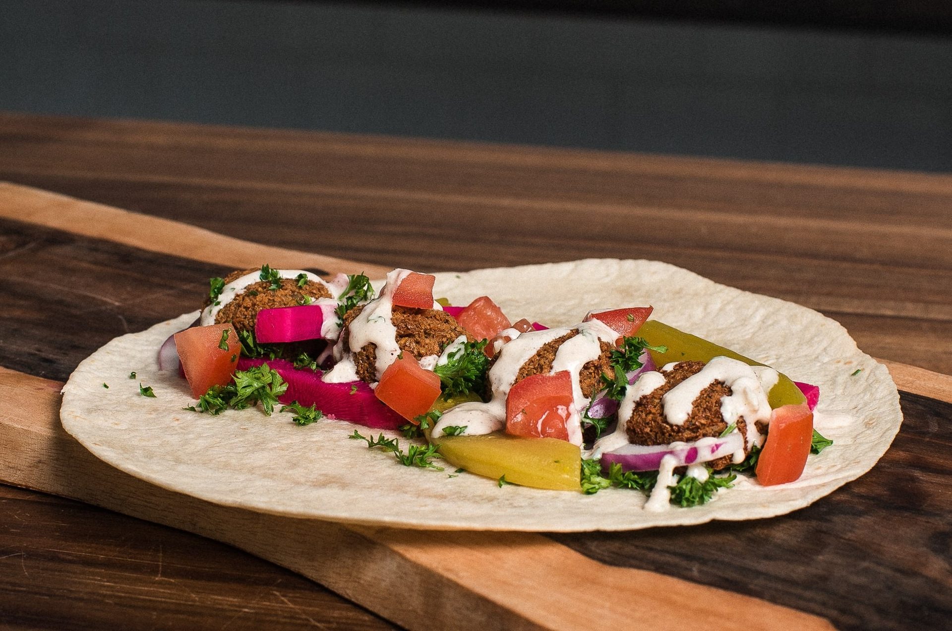 Falafel and fresh-cut fries