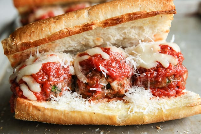 Meatball Sandwich Combo.